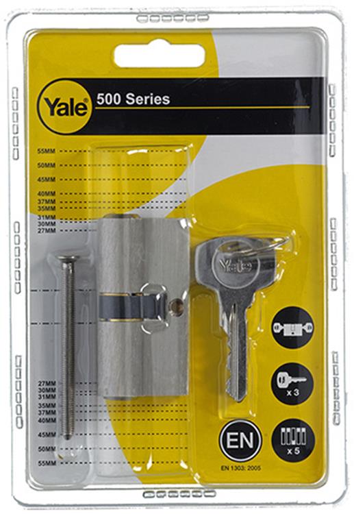 Load image into Gallery viewer, Yale 1006526 - profielcilinder 0500 met duo functie mv 60mm(30 30 ) | 5 stuks

