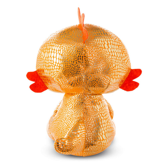 Nici glubschis pluchen knuffel draak oranje yo-yo, 15cm