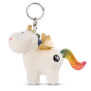 Nici Pluchen Sleutelhanger Eenhoorn Regenboog Yang, 10cm
