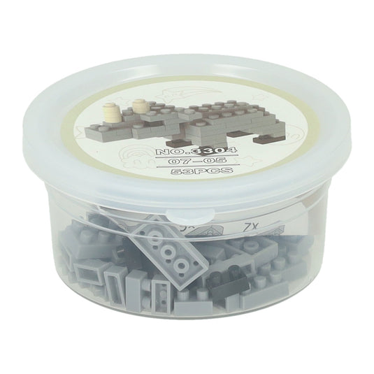 Jono toys bouwstenen mini dier in potje