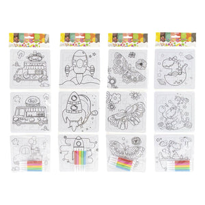 Jono toys kleur je eigen puzzeltjes- 3 puzzeltjes + 5 stiften