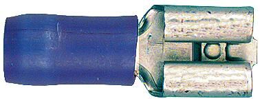 Hella bladcontactdoos fl.st.huels.1,5-2,5 100st blue 6.3x0.8mm
