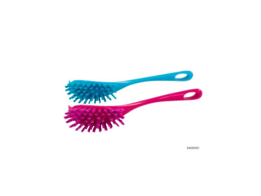 Kitchen tools afwasborstel blauw roze