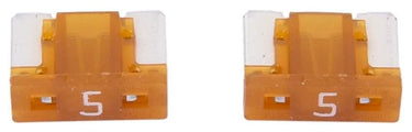 Dresselhaus zekering bananenstekker mini mini-fuse 5a 2 pcs. low profile light brown
