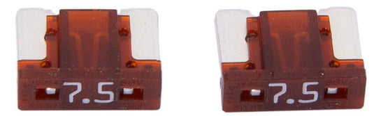 Dresselhaus zekering bananenstekker mini mini-fuse 7.5a 2 pcs. low profile brown