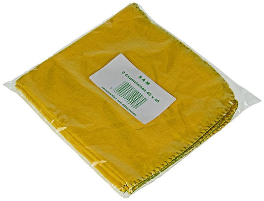 1001427 - 2 gele stofdoeken 40 40 | 20 stuks
