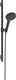 Hansgrohe raindance alive select s - doucheset - ecosmart waterbesparend - select-knop bediening - 125mm maat - 3 straalfuncties - brushed black chrome