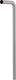 Differnz vloerbuis mat chroom � duurzaam roestvrij staal � 32 mm � 750 x 220 mm