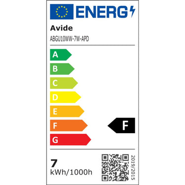 Avide led spotlamp dimbaar 7w gu10 fitting 3000 kelvin warmwit max. 600 lumen