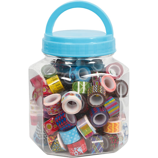 Creativ company tape, b: 12 mm, diverse kleuren, 90x2 m 1 doosje