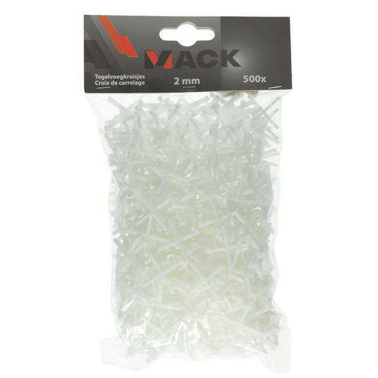Mack 1004608 - tegelvoegkruisjes 2mm 500st | 10 stuks