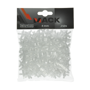 Mack 1004610 - tegelvoegkruisjes 4mm 250st | 10 stuks