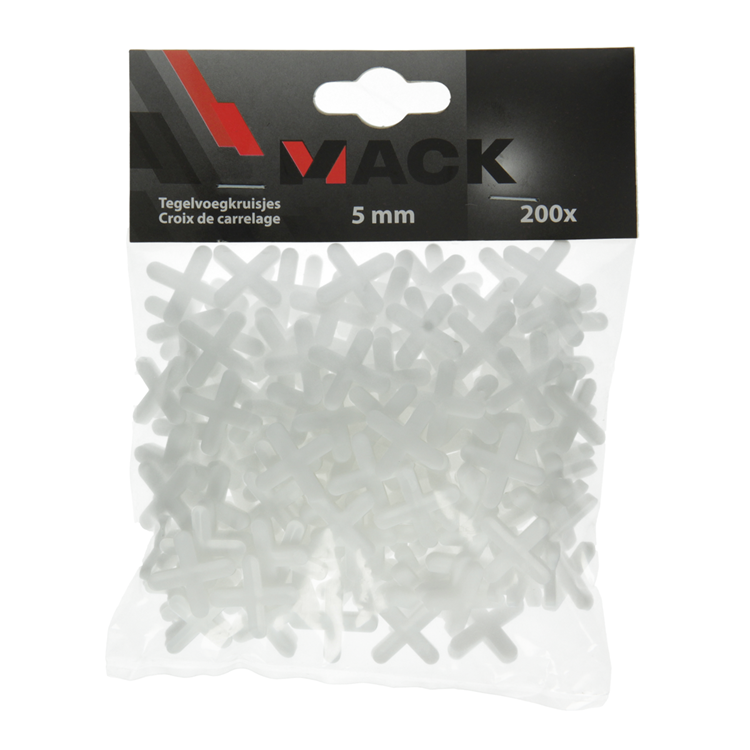 Afbeelding laden in galerijviewer, Mack 1004611 - tegelvoegkruisjes 5mm 200st | 10 stuks
