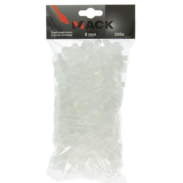 Mack 1004612 - tegelvoegkruisjes 8mm 200st | 5 stuks