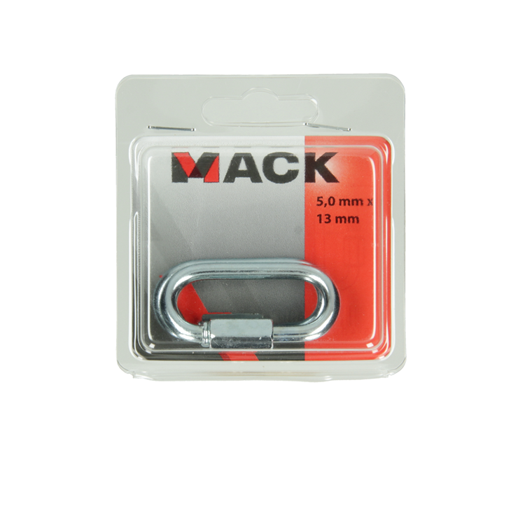 Load image into Gallery viewer, Mack 1006843 - 2 loze schakels verzinkt+moer bl 5mm | 5 stuks
