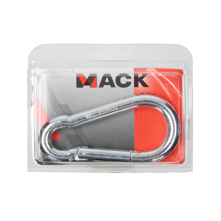 Load image into Gallery viewer, Mack 1006850 - 1 karabijnhaak + veer verzinkt bl 100x10mm | 5 stuks
