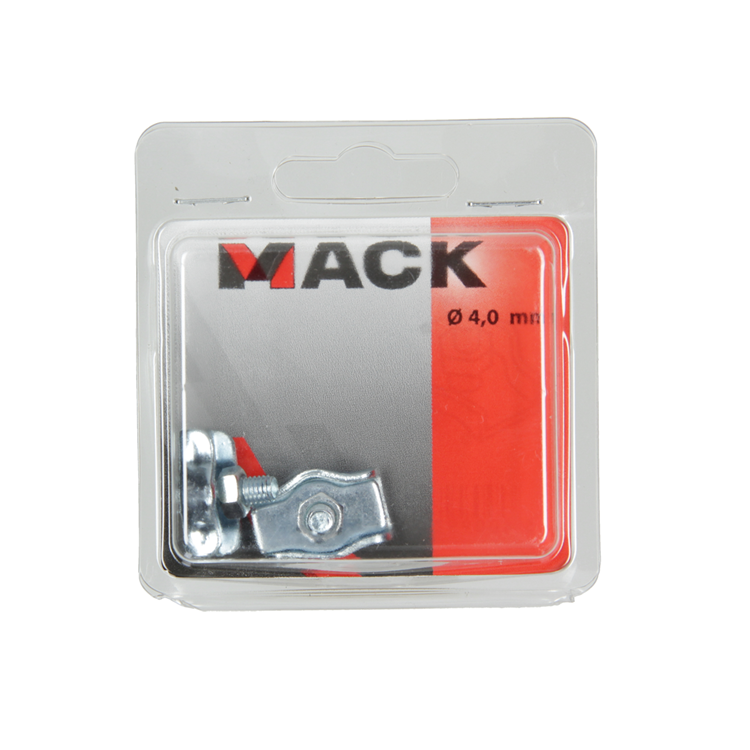 Load image into Gallery viewer, Mack 1006863 - 2 staaldraadklemmen simplex verzinkt 4mm bl | 5 stuks
