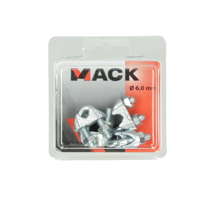 Load image into Gallery viewer, Mack 1006866 - 4 staaldraadklemmen crosby verzinkt 6mm bl | 5 stuks
