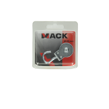 Mack 1006906 - 1 katrol wiel + haak 25mm | 5 stuks