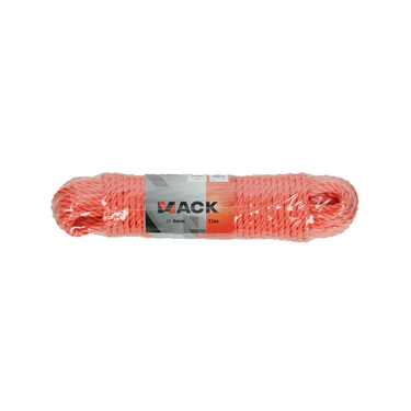 Mack 1006917 - pp gedraaid oranje streng 4mm 15m | 5 stuks