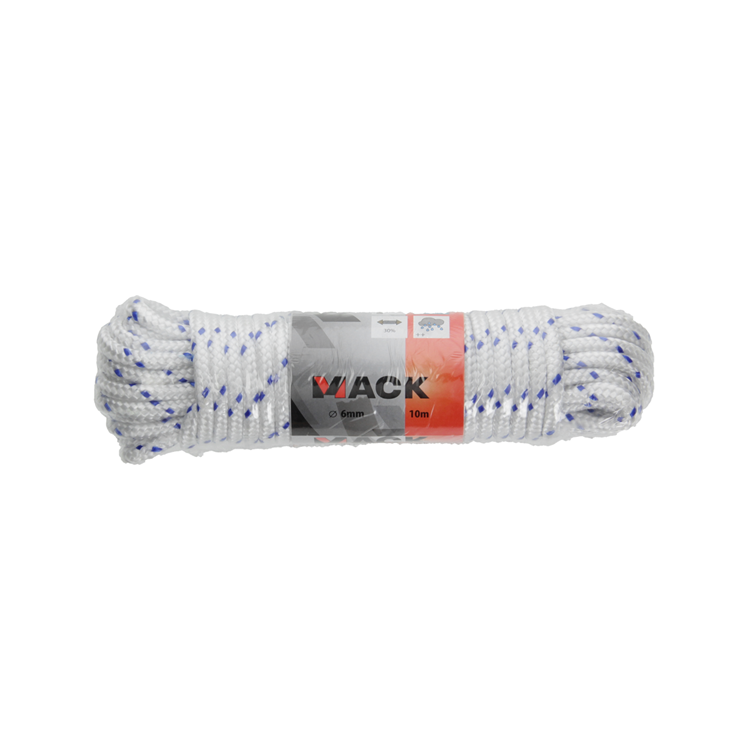 Afbeelding laden in galerijviewer, Mack 1006921 - pp gevlochten wit blauw streng6mm 10m | 5 stuks
