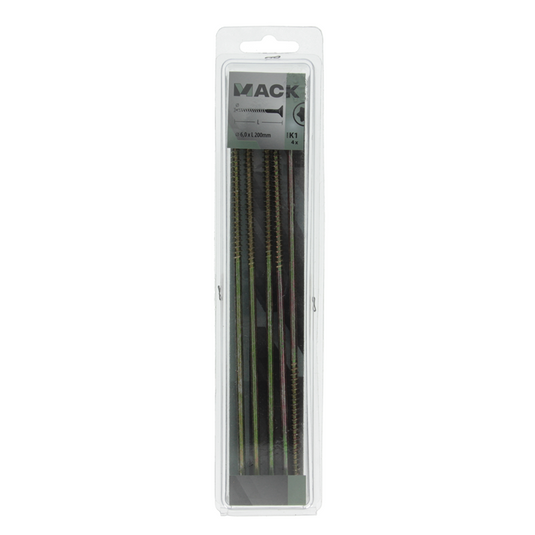 Mack 1006985 - spaanplschrf. vzkop-zelfb geelverzinkt 4st 6 x 200mm | 10 stuks