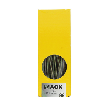 Mack 1006996 - spaanplschrf. vzkop-zelfb geelverzinkt 50st 6 x 200mm | 2 stuks