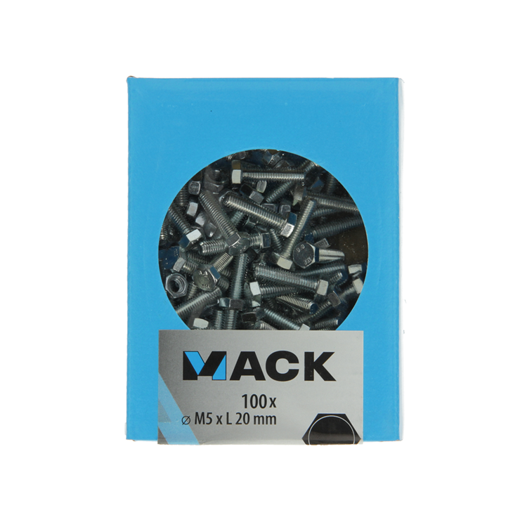 Load image into Gallery viewer, Mack 1007069 - tapbout + moer verzinkt 100 st 5 x 20 mm | 5 stuks
