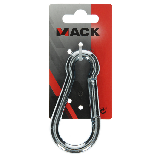 Mack 1008435 - 1 karabijnhaak + veer 10 x 100mm verzinkt | 10 stuks