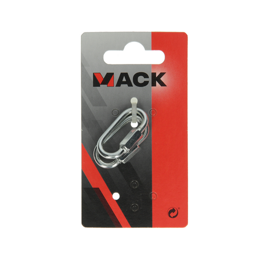 Mack 1008480 - 2 loze schakels + moer 3,5mm verzinkt | 10 stuks