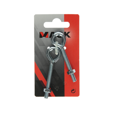 Mack 1008547 - 2 oogbouten + moer m6 x 50mm verzinkt | 10 stuks