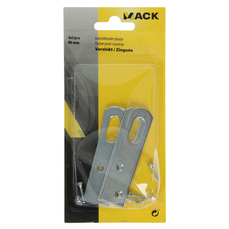 Afbeelding laden in galerijviewer, Mack 1013285 - 4 rekogen verzinkt 80 mm | 5 stuks
