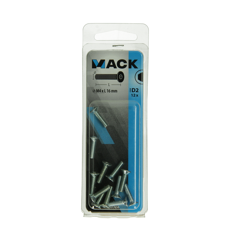Load image into Gallery viewer, Mack 1017656 - binnenzeskant bout verz. kop verz. 12st m4x16 | 10 stuks
