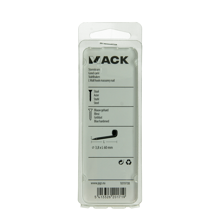Load image into Gallery viewer, Mack 1019708 - balkhaak geblauwd staal 6 st 3,8 x 60mm | 5 stuks
