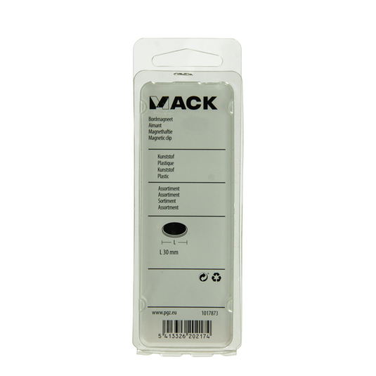 Mack 1017873 - bordmagneet kunststof assortiment 5 st 30 mm | 10 stuks