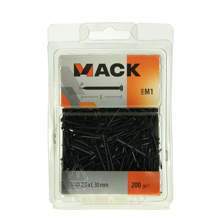 Load image into Gallery viewer, Mack 1017932 - staalnagel bvk staal geblauwd 200 gr 2,0 x 30 mm | 5 stuks
