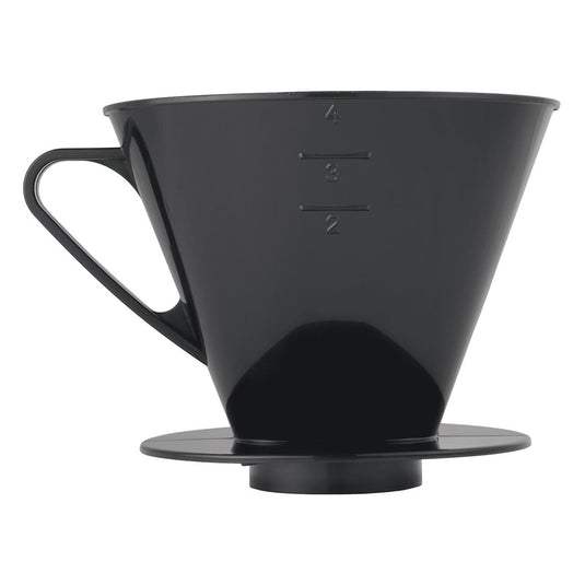 Metaltex koffiefilterhouder nr 4 zwart