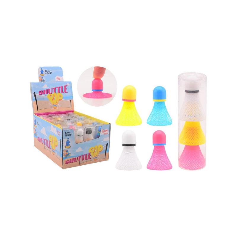 Afbeelding laden in galerijviewer, Johntoy badminton ploppers 3 stuks in tube
