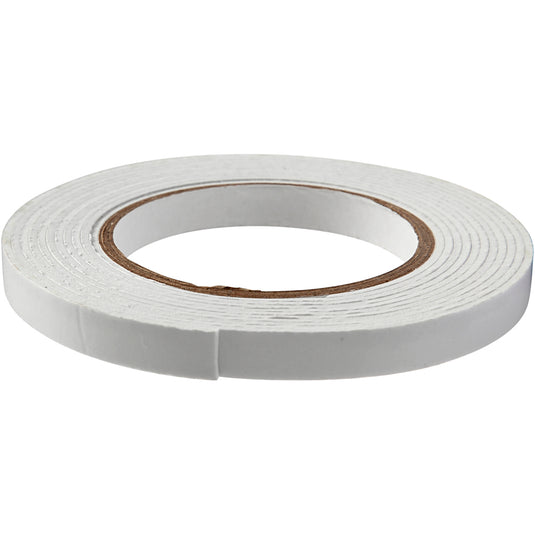 Creativ company 3d foam tape, b: 12 mm, dikte 2 mm, 5 m 1 rol