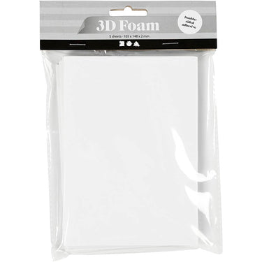 Https: www.cchobby.nl 3d-foam-pads-a6-vel-105x148-mm-dikte-2-mm-wit-5-vel-1-doos