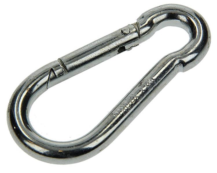 Load image into Gallery viewer, Mack 1006848 - 1 karabijnhaak + veer verzinkt bl 60x6mm | 5 stuks
