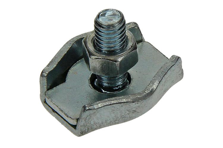 Load image into Gallery viewer, Mack 1006863 - 2 staaldraadklemmen simplex verzinkt 4mm bl | 5 stuks
