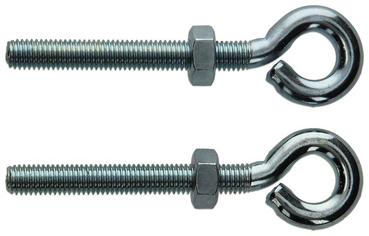 Load image into Gallery viewer, Mack 1006882 - 2 oogbouten verzinkt + moer m10x80 bl | 5 stuks
