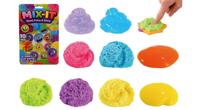Load image into Gallery viewer, Johntoy multi container pack - sand, putty en slijm - 10dlg.
