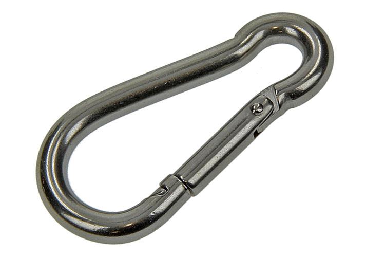 Load image into Gallery viewer, Mack 1006891 - 1 karabijnhaak+veer inox 60x6mm bl | 5 stuks
