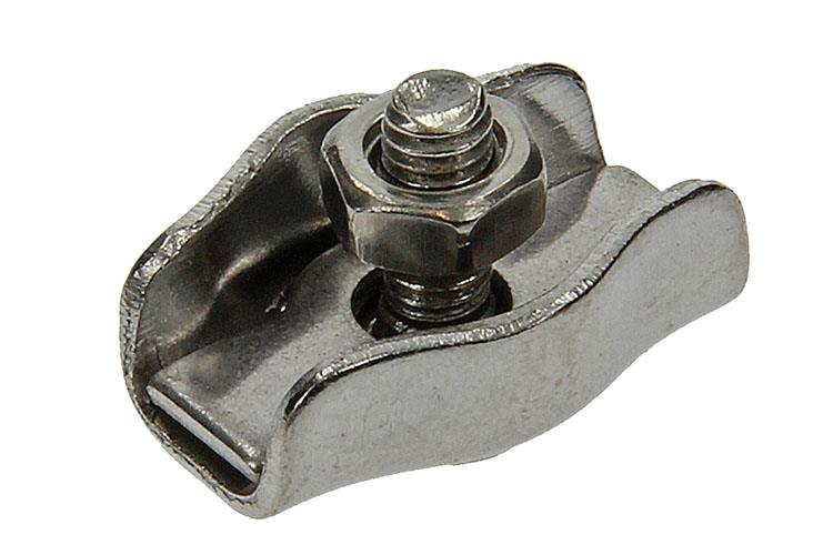 Load image into Gallery viewer, Mack 1006893 - 2 staaldraadklemmen simplex inox 1,5-3mm bl | 5 stuks
