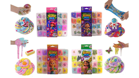 Johntoy putty, slijm en accessoires - 24dlg.