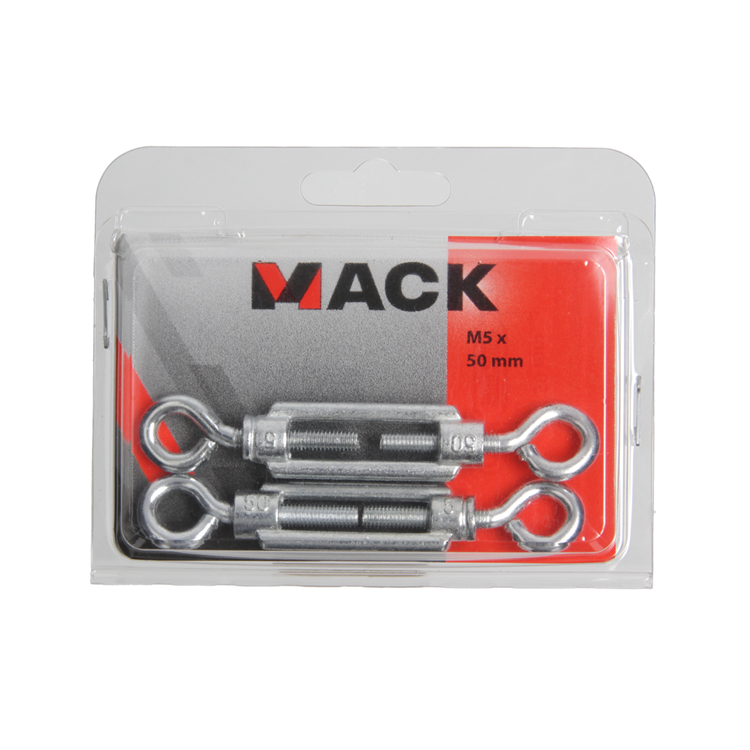 Load image into Gallery viewer, Mack 1006877 - 2spanners 2 ogen verzinkt m5x50mm bl | 5 stuks
