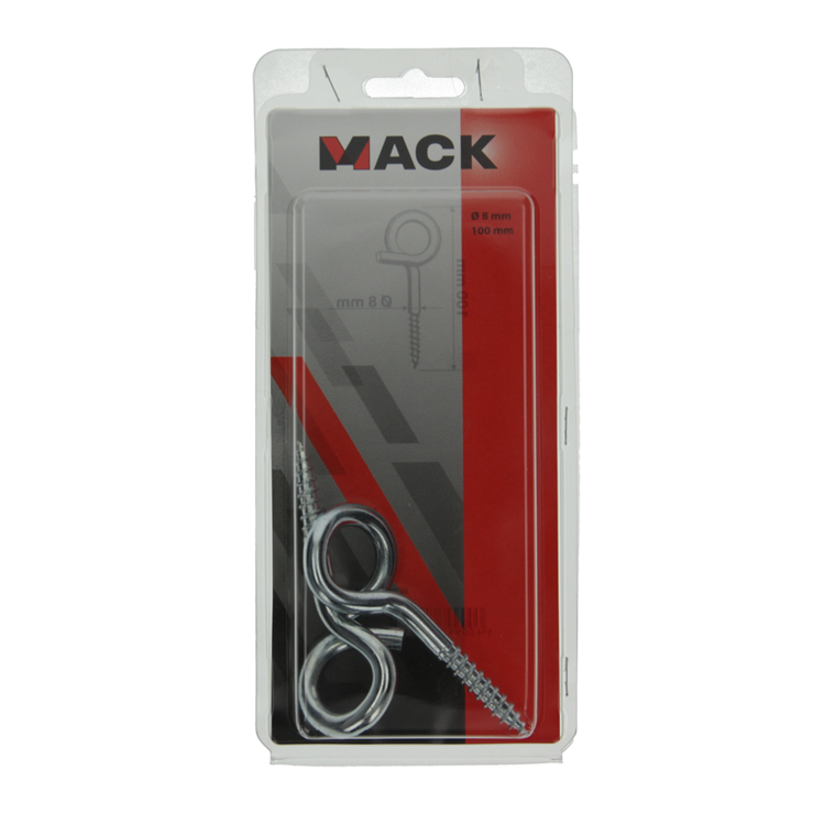 Load image into Gallery viewer, Mack 1006904 - 2 krulhaken 100mm verzinkt | 5 stuks
