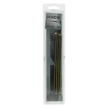 Mack 1006983 - spaanplschrf. vzkop-zelfb geelverzinkt 4st 6 x 160mm | 10 stuks